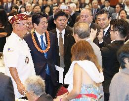 Japan PM Abe in Hawaii for Pearl Harbor visit