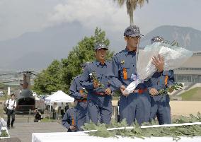 Shimabara city pay tribute to 1991 volcanic disaster victims