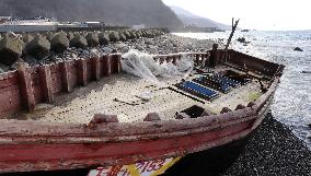 Drifting boats found in northeastern Japan