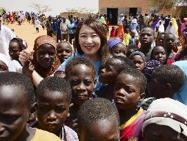 UNICEF ambassador Agnes Chan in Niger