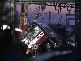 Train crash in Yokohama