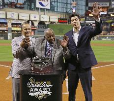 Baseball: Hank Aaron Award winner Christian Yelich