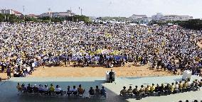 Anti-Futemma base rally in Okinawa
