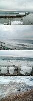 Tsunami striking at Fukushima Daiichi nuke plant