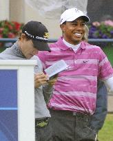 Woods at British Open 1st round