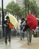 Typhoon hits Kyushu
