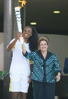 Olympic torch relay begins in Brazil