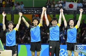 Olympics: Japan reaches table tennis men's team final