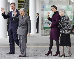 Emperor's trip to Tsukuba with Luxembourg grand duke