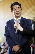 Abe on resignation of Olympic minister