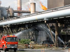 Fire rages in JFE Steel plant in Hiroshima for 4 hours, no injur