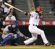 Angels' Matsui vs. Rangers