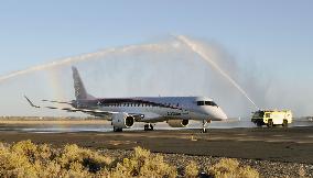 Mitsubishi passenger jet arrives at test-flight base in U.S.