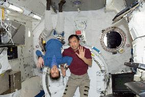 Japanese astronaut installs module on space station