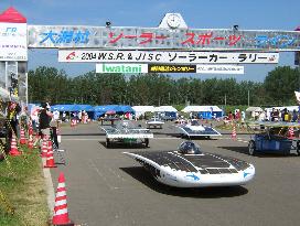 World solar car rally opens in Akita