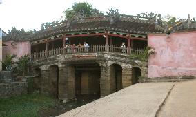 Remains of 17th-century 'Japanese Bridge' in central Vietnam fou