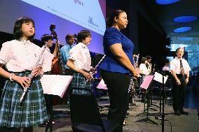 Fukushima students debut original compositions with New York Phil