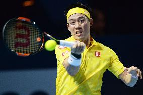Nishikori advances to 2nd round of Swiss Indoors