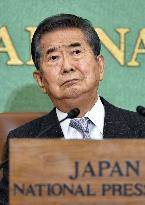 Ex-Tokyo Gov. Ishihara urges early relocation of fish market