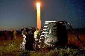 Astronauts' return to Earth