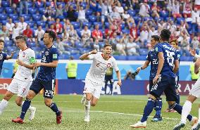 Football: Japan vs Poland at World Cup