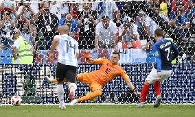 Football: France vs Argentina at World Cup