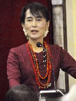 Myanmar opposition leader Suu Kyi on Union Day