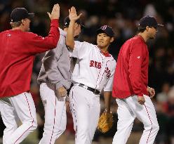 Matsuzaka pitches 1st career complete game in majors