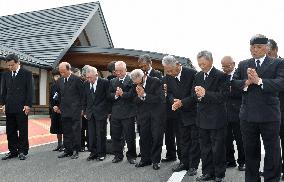 Memorial held on anniv. of fatal quake in northeastern Japan
