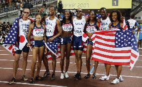 U.S. win both women's and men's 4x400-meter relays