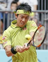 Nishikori defeats Gasquet to reach Madrid q'finals