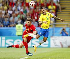 Football: Belgium vs Brazil at World Cup