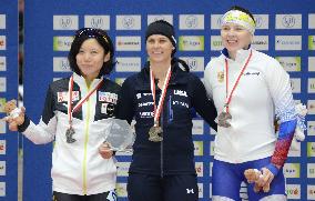 Speed skating: World Cup women's 1000m medalists