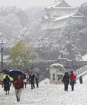 45 hurt, traffic disrupted as snow hits central, eastern Japan