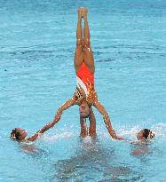 (3) Japan takes silver in team synchro swimming