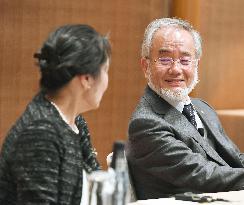 Nobel laureate Ohsumi in Stockholm