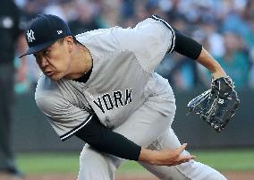 Baseball: Tanaka gets no-decision in Yankees' loss to Mariners