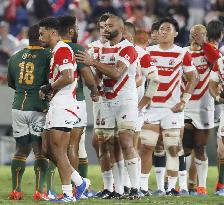Rugby: Japan-S. Africa World Cup warm-up match
