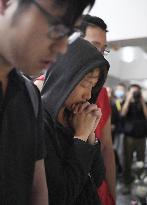 Death of Hong Kong student during protest