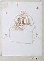 Saint-Exupery painting for 'The Little Prince' found in Japan