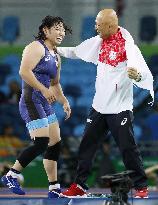 Olympics: Dosho celebrates her gold in women's wrestling