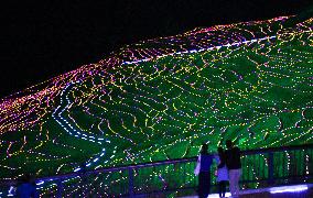 Shiroyone Senmaida light-up event in Wajima