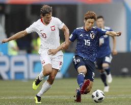 Football: Japan vs Poland at World Cup