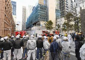 Fire at under-construction Tokyo building