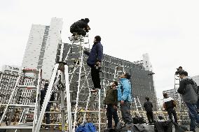 Press awaits Ghosn's release on bail