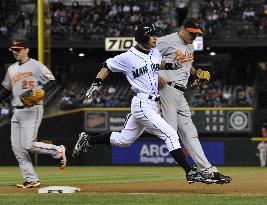 Ichiro plays against Baltimore