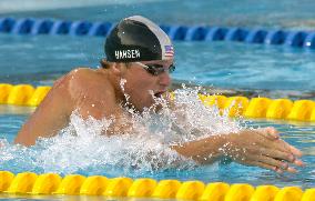 U.S. swimmer Hansen qualifies for men's 100m breaststroke final