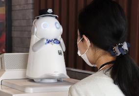 AI robot at western Japan train station