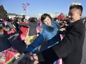 N. Korea basks in afterglow of rocket launch on key anniversary