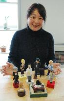 Hokkaido artist puts painstaking effort into historical figurines
